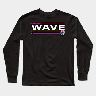 San Diego Wave Fc Stripes Nwsl Soccer Long Sleeve T-Shirt